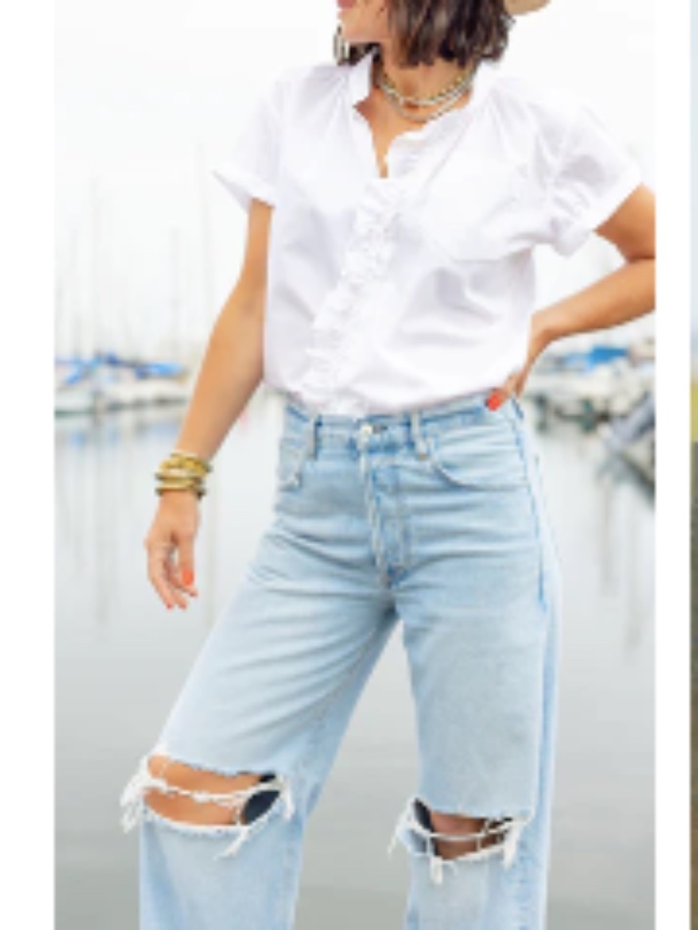 KMJ Cori White Size Small